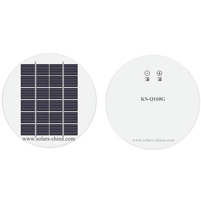 2W Runde Photovoltaik Solarpanel