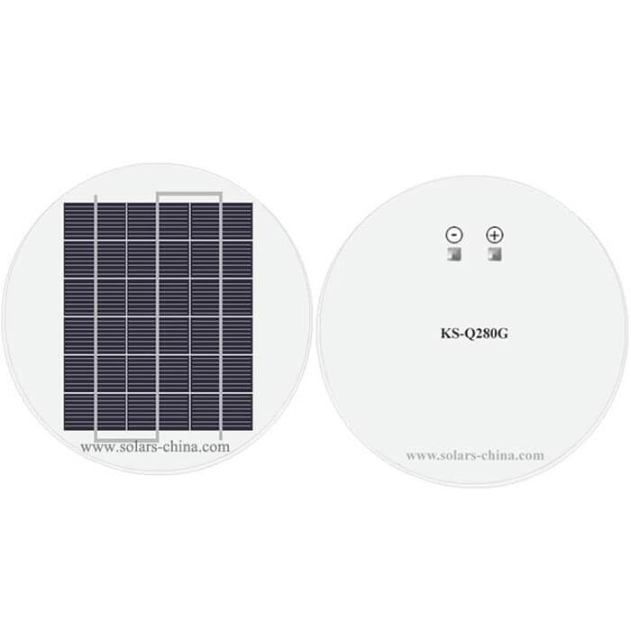 4W Runde Photovoltaik Solarpanel