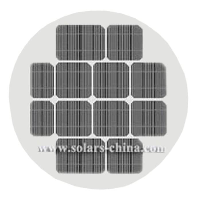 80W Runde Photovoltaik Solarpanel