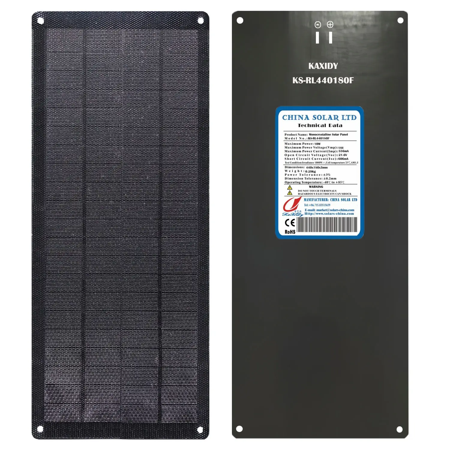 flexible solarmodule 10W 18V