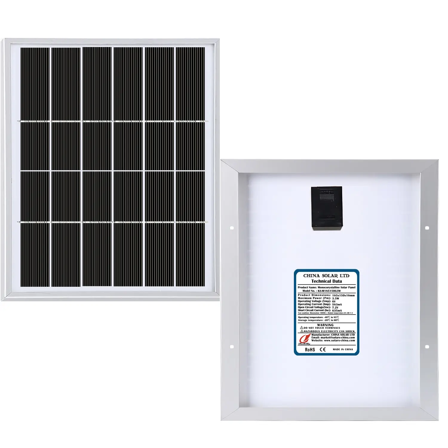Monokristalline Solarpanel 3W
