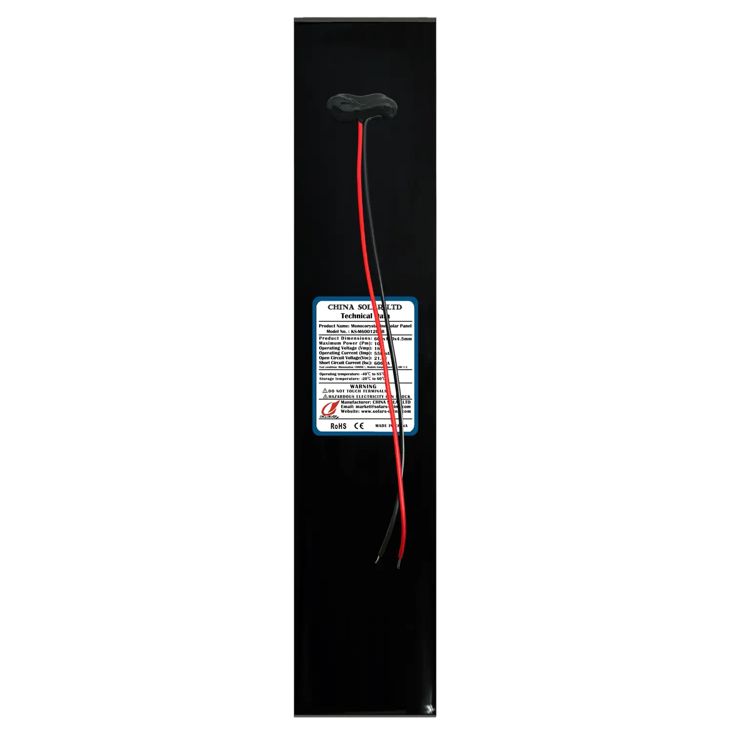10W Schwarz Solarmodul