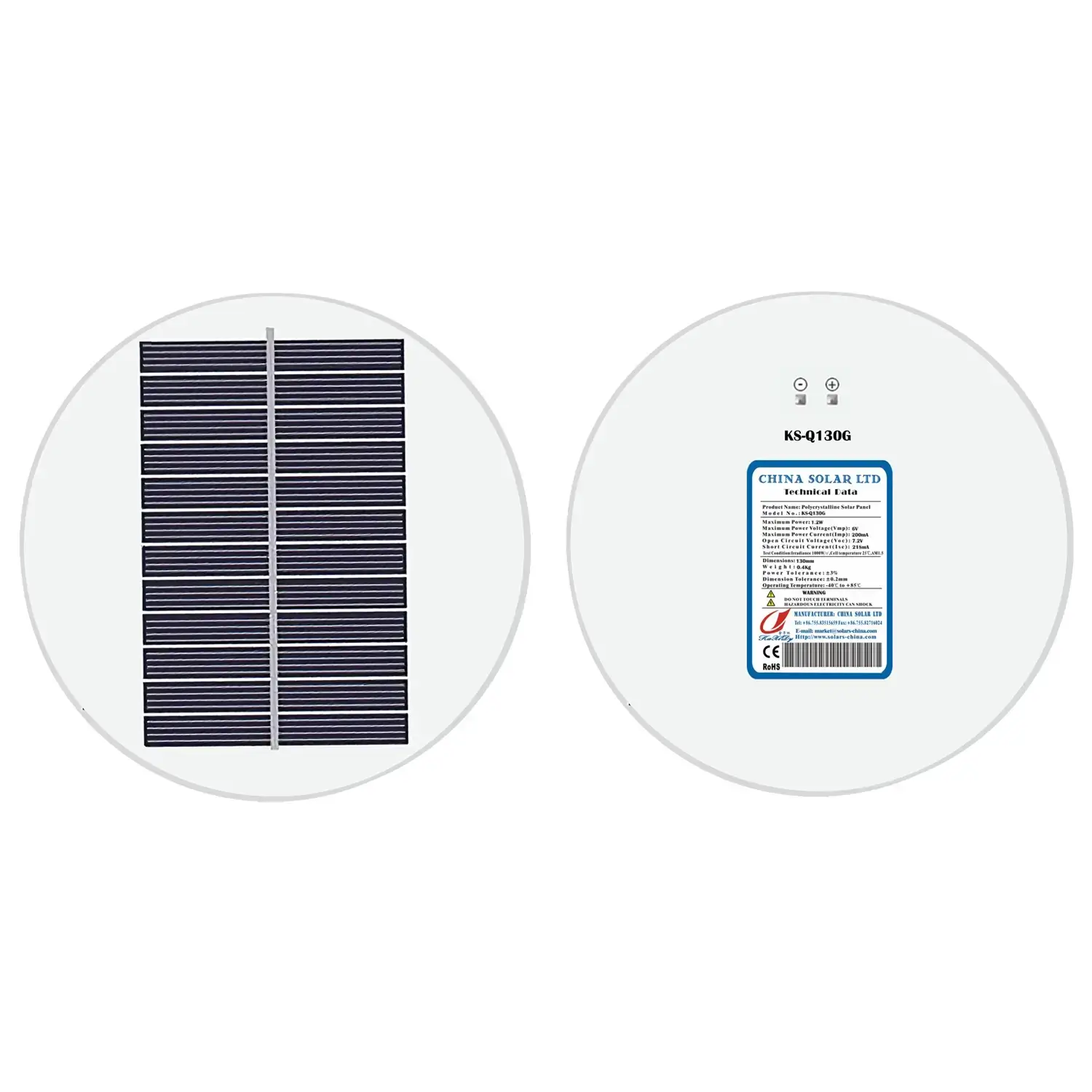 Runde Solarmodule 6V