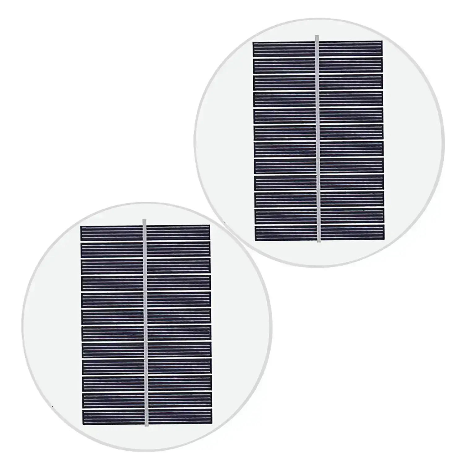 Runde Solarmodule