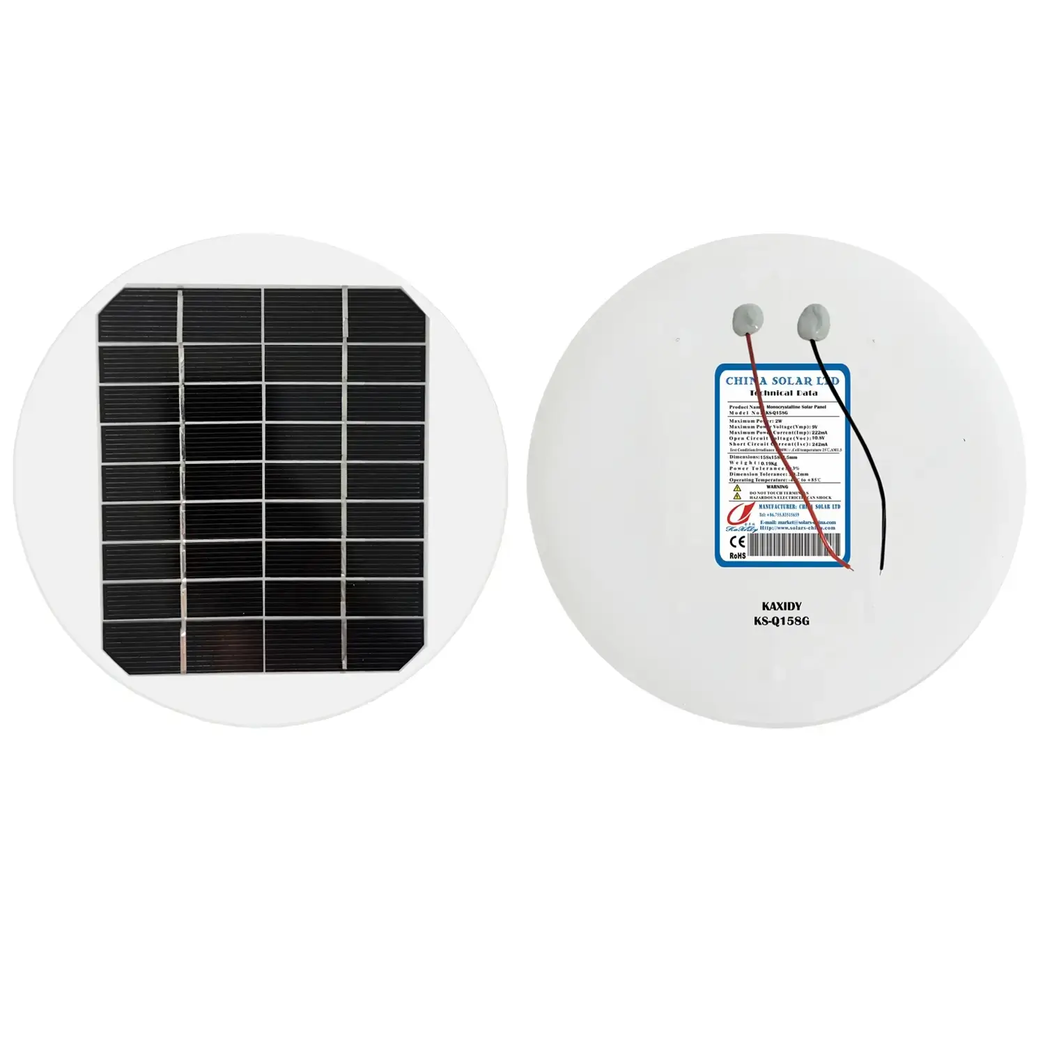Kreisförmiges Solarmodule 2W