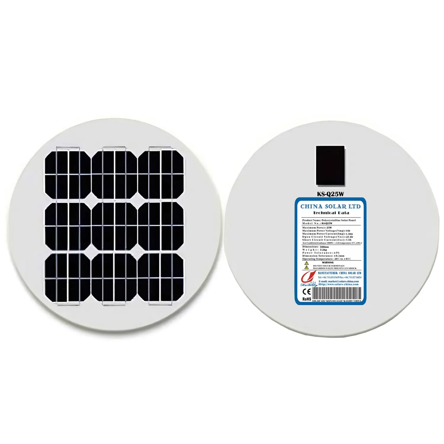 rundes solarpanel für LichterW