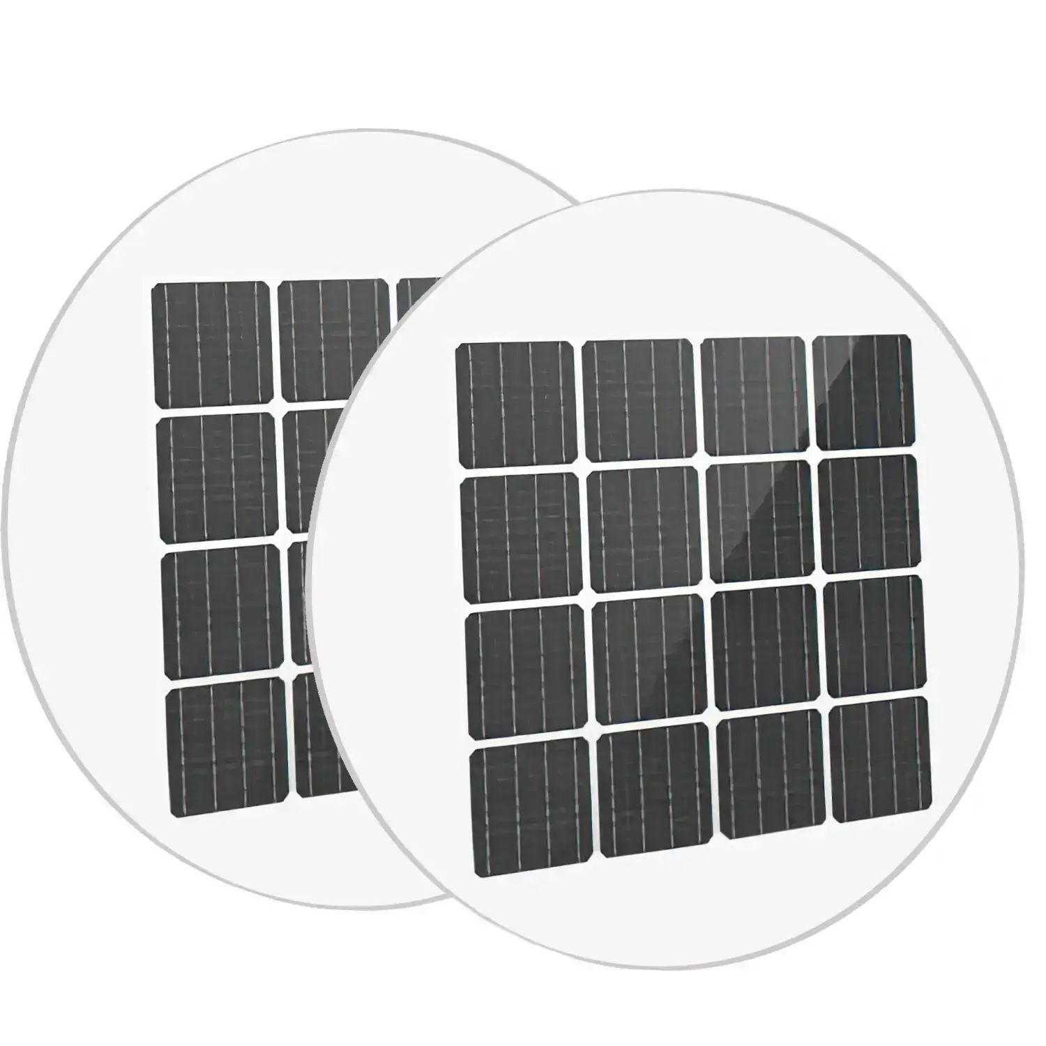 Runde Solarzelle